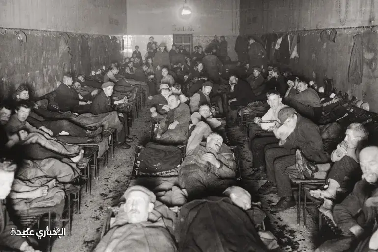 مهجع    لإيواء المشردين في برلين عام 1920 